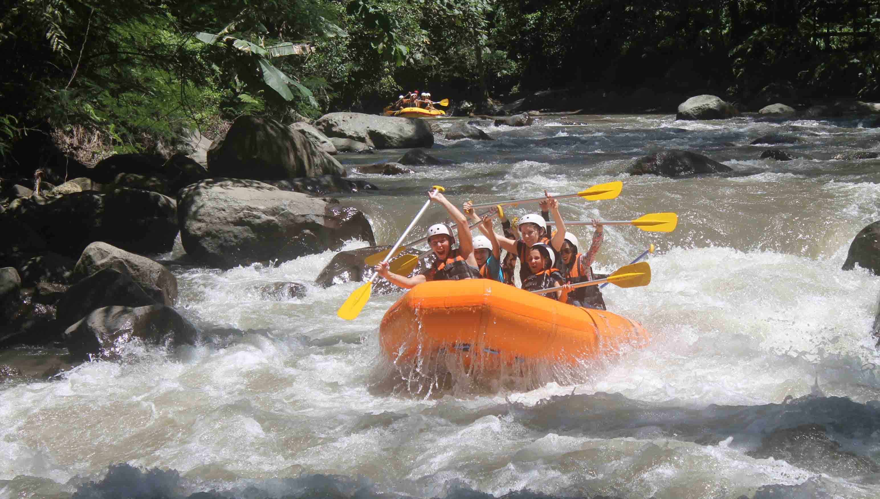 Bali
Rafting is one of kind adventure you can
enjoy while in Bali. For more than a dozen years, Ayung
River rafing is known as the best rafting in Bali and the most
favorite and the choice o