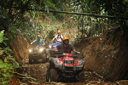 BOOK ONE DAY BEFORE!!!Pick Up Ubud , Sanur, Kuta AreaATV ( Single )SUR ADVENTURE introduces to you Bali at its
rustic natural best. BACK TO NATURE AND LET’S HAVE FUN is our motto - to
